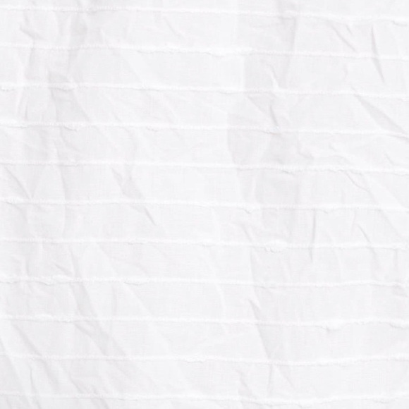 Frank & Eileen Barry Tailored Button Up Shirt Textured Tonal Stripe White Medium - Picture 4 of 16